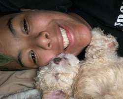 He has a furry member in his family He has a furry member in his family.